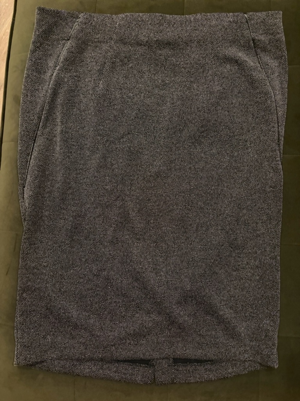 Lane Bryant Charcoal Tweed Pencil Skirt, Size 16